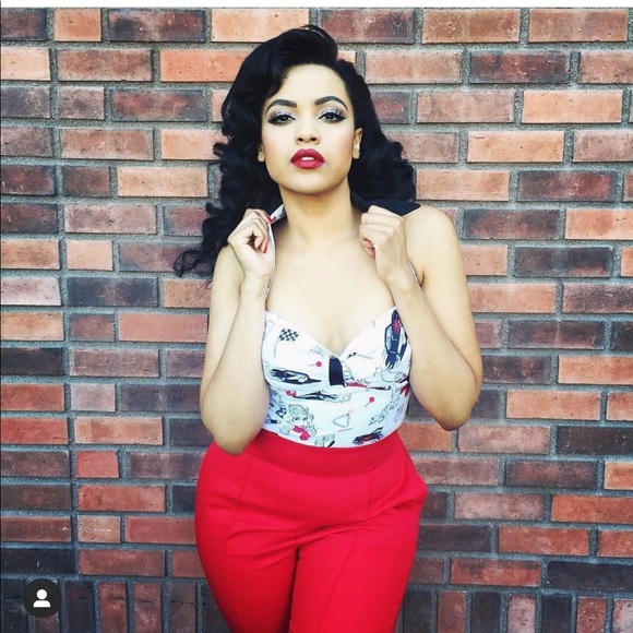 Pinup Couture Tops - Pinup Couture Cry Baby pinup bustier top